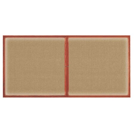 United Visual Products Open Faced Traditional Corkboard, 12x36" UV639A-SATIN-ULTMAR